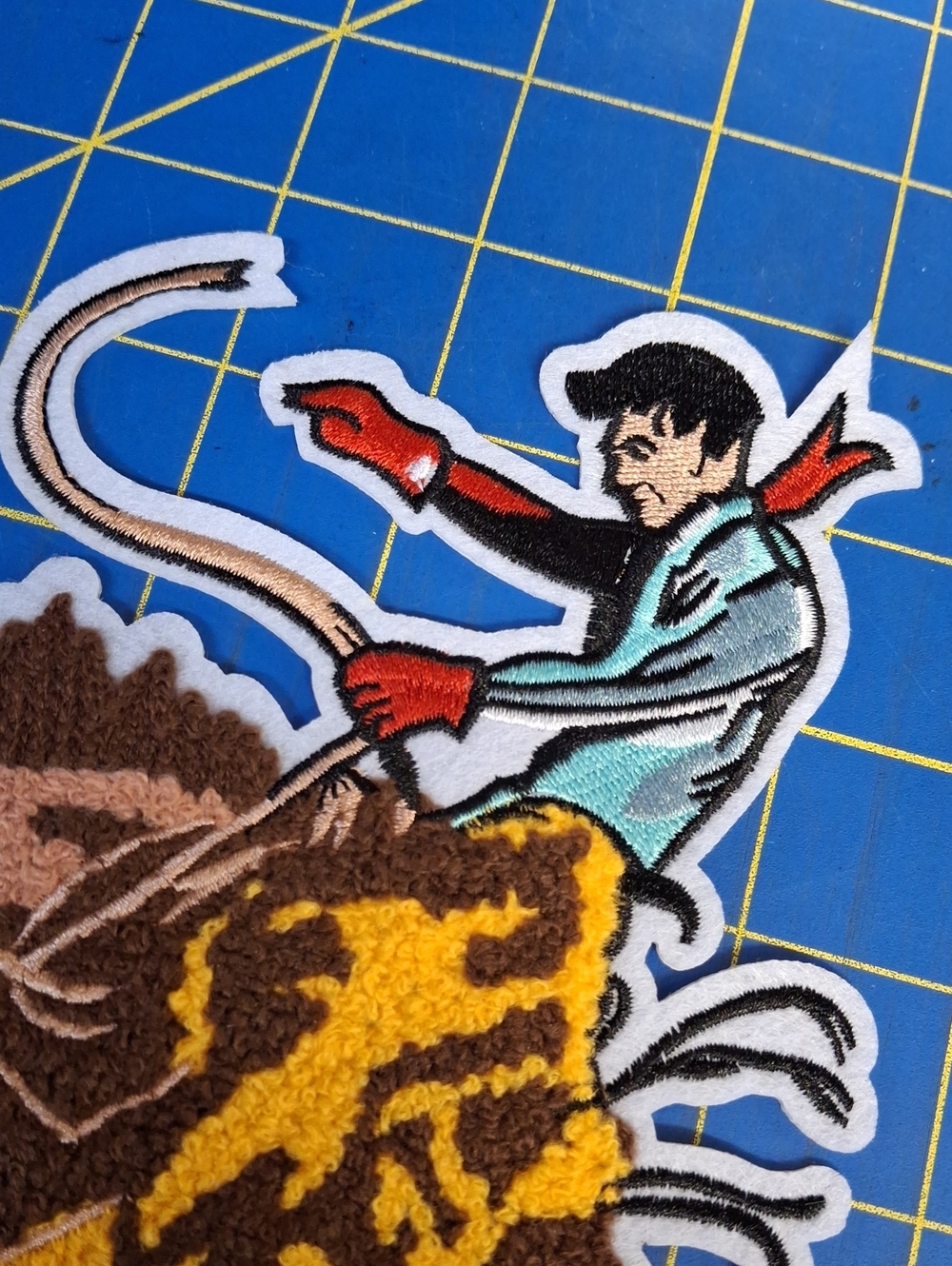Cowboy Bronco Horse Western Rodeo Bull 11" Patch New - Picture 3 of 5